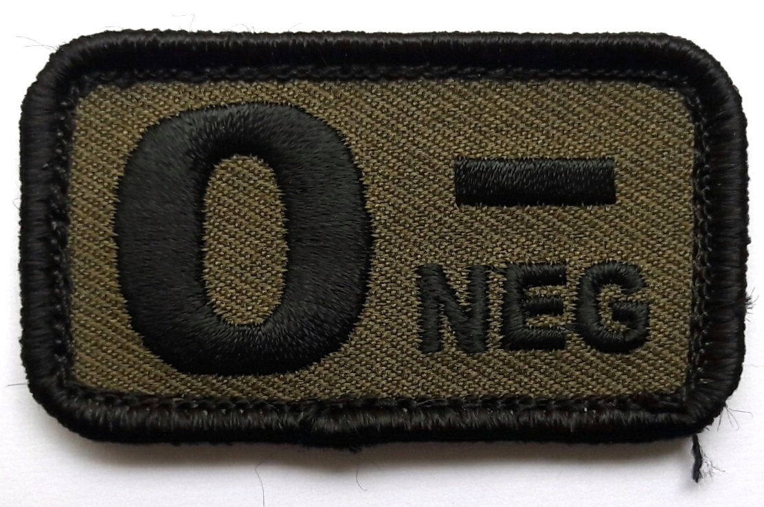 Morale Patch Blutgruppe O-